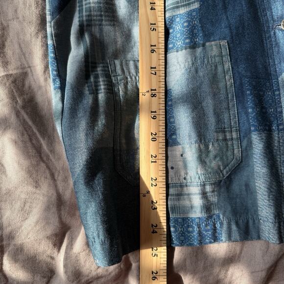 Johnny Was Patchwork Long Sleeve Button Up Top Boho Small - Picture 6 of 8